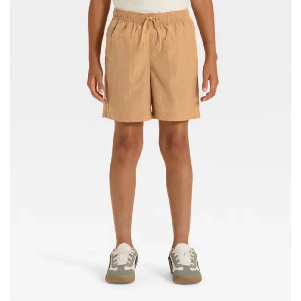 Boys' Nylon Shorts‎ - art class™ Tan Active Shorts Elastic Waist Drawstring Tan